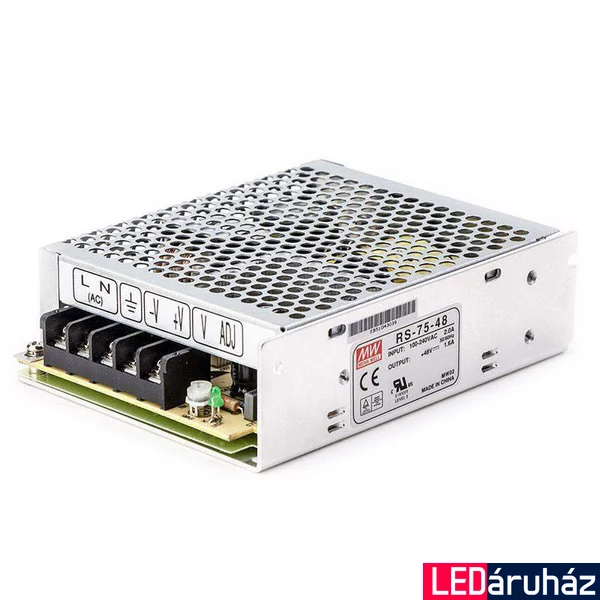 Mean Well RS-75-48 75W/48V/0-1,66A tápegység