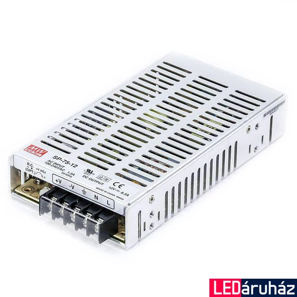 Mean Well SP-75-12 75W/12V/0-6,3A tápegység