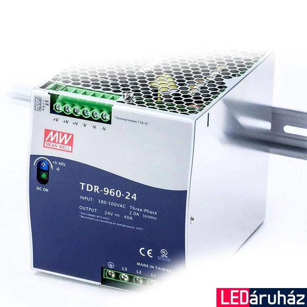 Mean Well TDR-960-24 960W/24V/0-40A tápegység