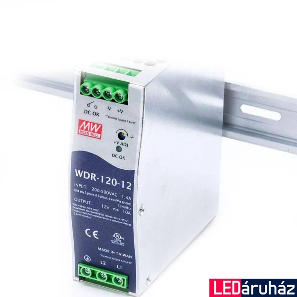 Mean Well WDR-120-12 120W/12V/0-10A tápegység