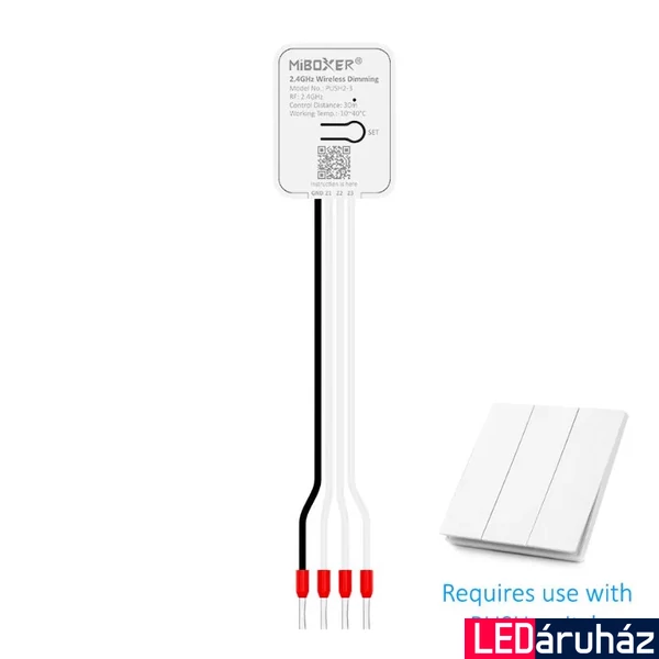 Mi-light MiBoxer RGB+CCT 3 zónás vezérlő nyomókapcsolóhoz 3V 