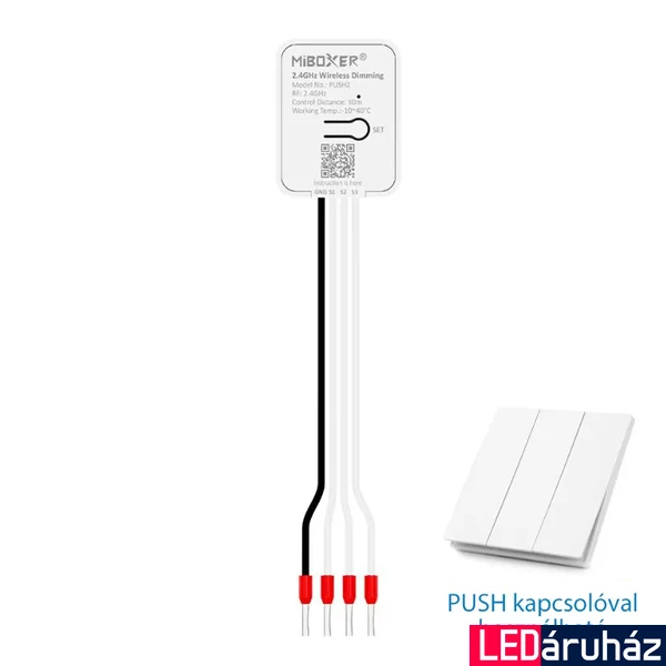 Mi-Light MiBoxer RGB+CCT vezérlő nyomókapcsolóhoz 3V