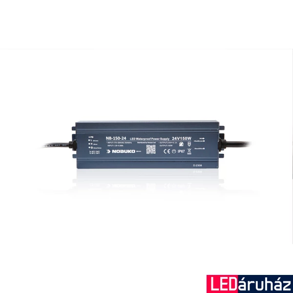 Kültéri LED Tápegység, 150W, 230V, 24V, IP67, Nobuko NB-150-24