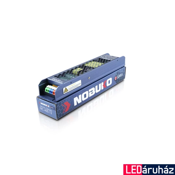 LED Tápegység, 400W, 230V, 12V, IP20, Nobuko NC-400-12