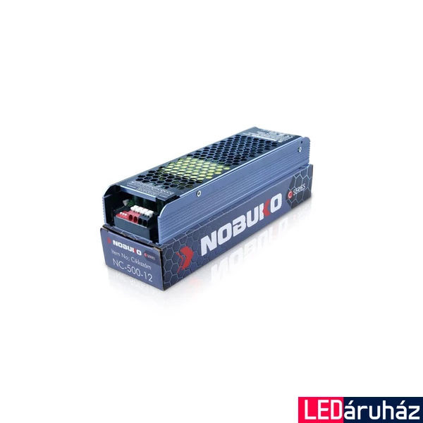 LED Tápegység, 500W, 230V, 12V, IP20, Nobuko NC-500-12