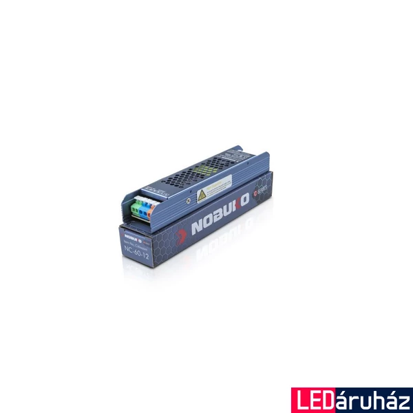 LED Tápegység, 60W, 230V, 12V, IP20, Nobuko NC-60-12
