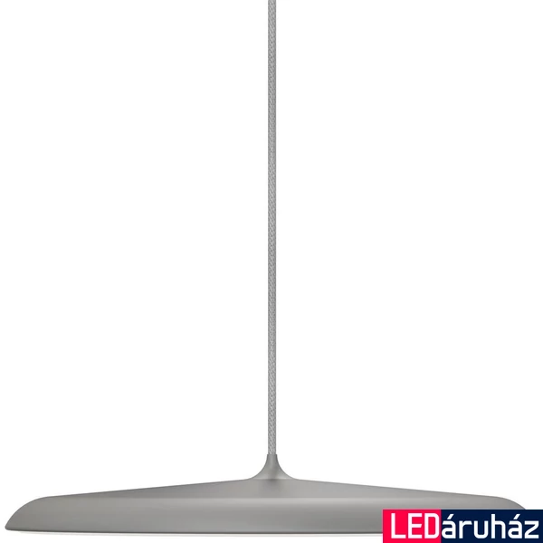 NORDLUX Artist 40 1 ágú függeszték, szürke, 2700K melegfehér, beépített LED, 24W , 1600 lm, 40cm átmérő, 83093010