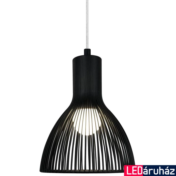 NORDLUX Emition 26 1 ágú függeszték, fekete, E27, max. 75W, 26cm átmérő, 72753003