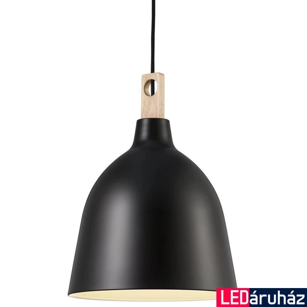 NORDLUX Moku 29 1 ágú függeszték, fekete, E27, max. 60W, 29cm átmérő, 48123003