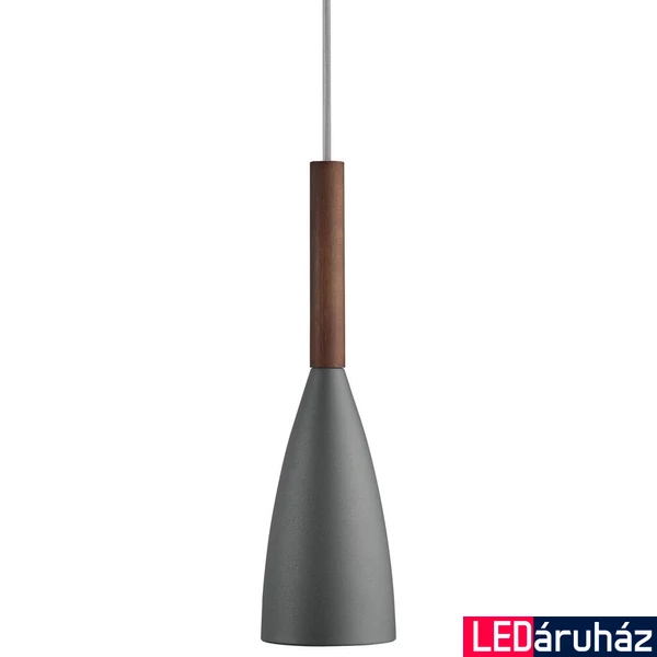 NORDLUX Pure 10 1 ágú függeszték, szürke, E27, max. 40W, 10cm átmérő, 78283011