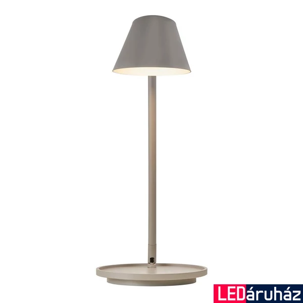 NORDLUX Stay asztali lámpa, szürke, 2700K melegfehér, beépített LED, 14,5W, 700 lm, 14.5cm átmérő, 48185010