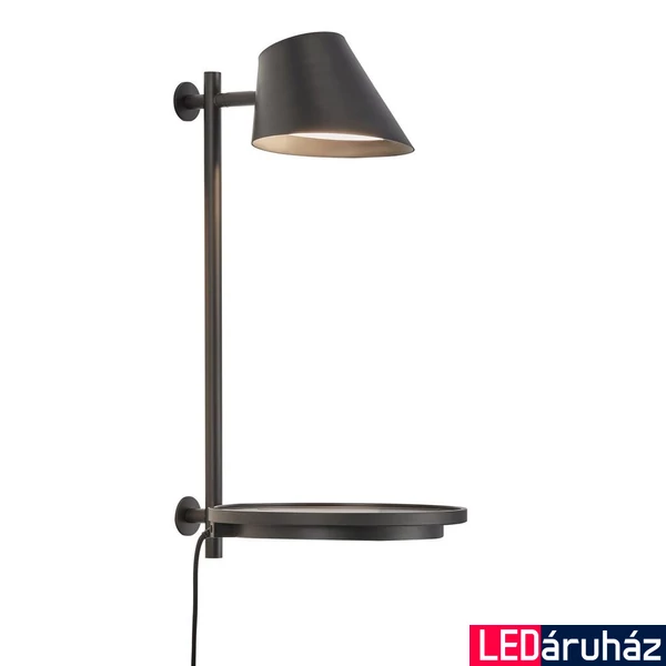 NORDLUX Stay fali lámpa, fekete, 2700K melegfehér, beépített LED, 14,5W, 700 lm, 14.5cm átmérő, 48171003