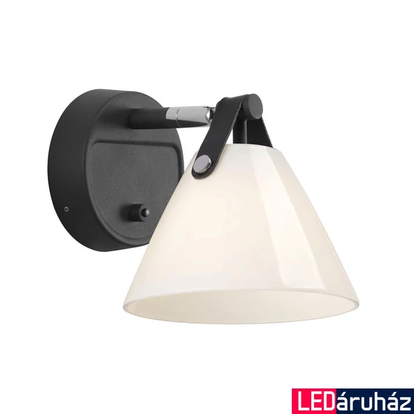 NORDLUX Strap 15 fali lámpa, fekete, G9, max. 28W, 16.5cm átmérő, 46241003