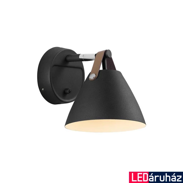 NORDLUX Strap 15 fali lámpa, fekete, GU10, max. 8W, 16.5cm átmérő, 84291003