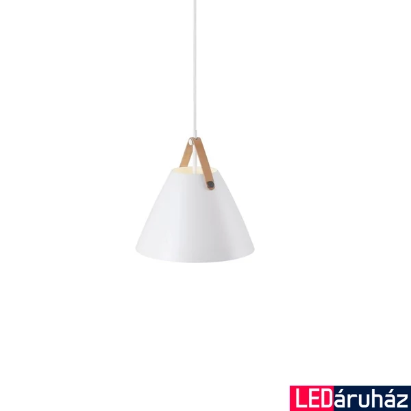 NORDLUX Strap 27 1 ágú függeszték, fehér, E27, max. 40W, 27cm átmérő, 84333001
