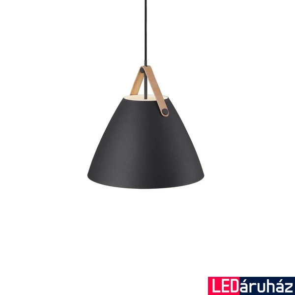 NORDLUX Strap 36 1 ágú függeszték, fekete, E27, max. 40W, 36cm átmérő, 84343003
