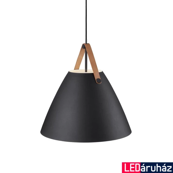 NORDLUX Strap 48 1 ágú függeszték, fekete, E27, max. 40W, 48cm átmérő, 84353003