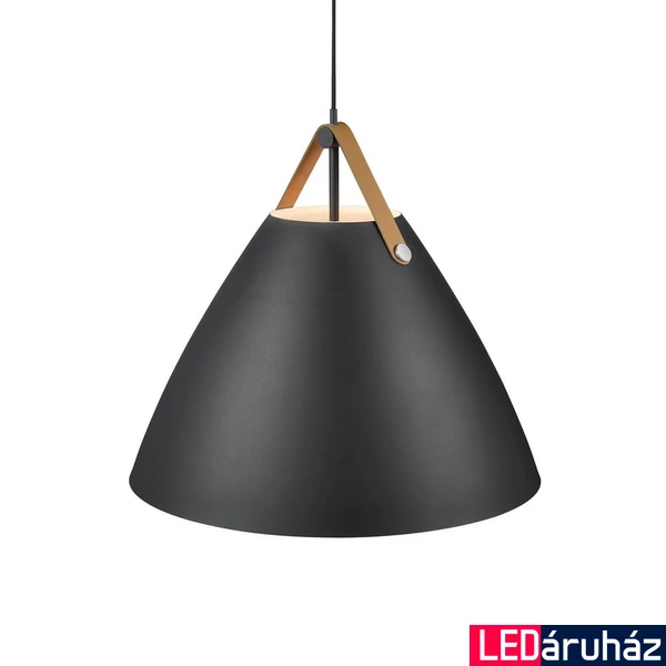 NORDLUX Strap 68 1 ágú függeszték, fekete, E27, max. 60W, 68cm átmérő, 84363003