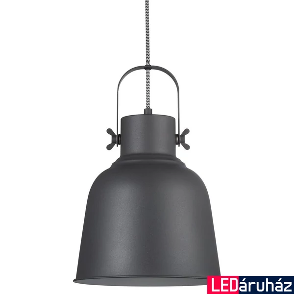 NORDLUX Adrian 25 1 ágú függeszték, fekete, E27, max. 25W, 25cm átmérő, 48793003