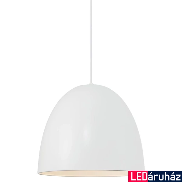 NORDLUX Alexander 1 ágú függeszték, fehér, E27, max. 40W, 30cm átmérő, 48673001