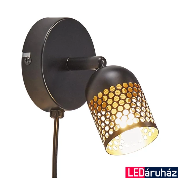 NORDLUX Alfred fali lámpa, fekete, G9, max. 40W, 5.1cm átmérő, 49831003