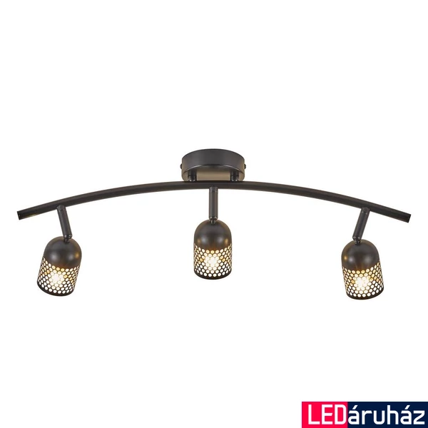 NORDLUX Alfred spotlámpa, fekete, G9, max. 3X40W, 5.1cm átmérő, 49850103