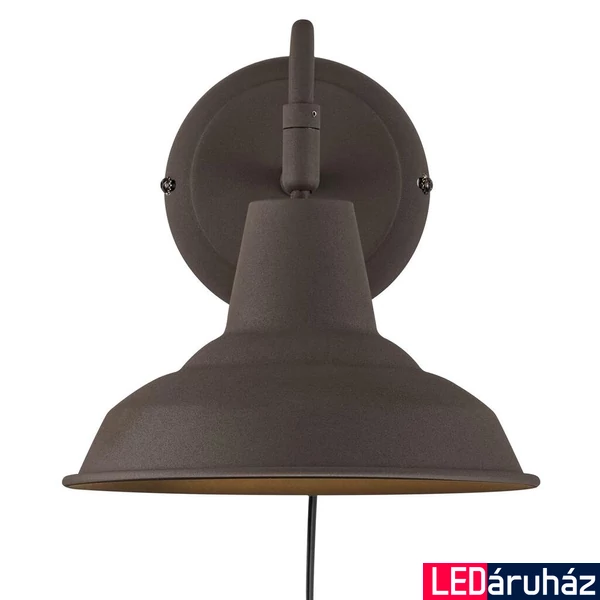 NORDLUX Andy fali lámpa, barna, E27, max. 15W, 20cm átmérő, 48491009