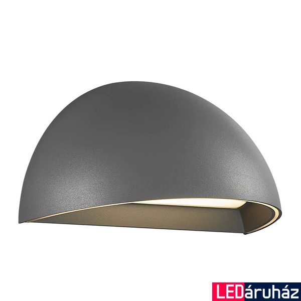 NORDLUX Arcus kültéri fali lámpa, szürke, 2700K melegfehér, beépített LED, 9,5W, 440 lm, 2019001010