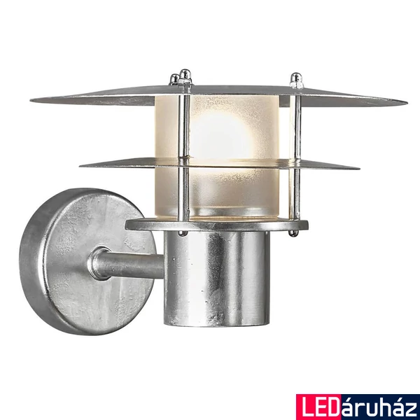 NORDLUX Bastia 24 kültéri fali lámpa, galvanizált, E14, max. 12W, 24cm átmérő, 2118041031