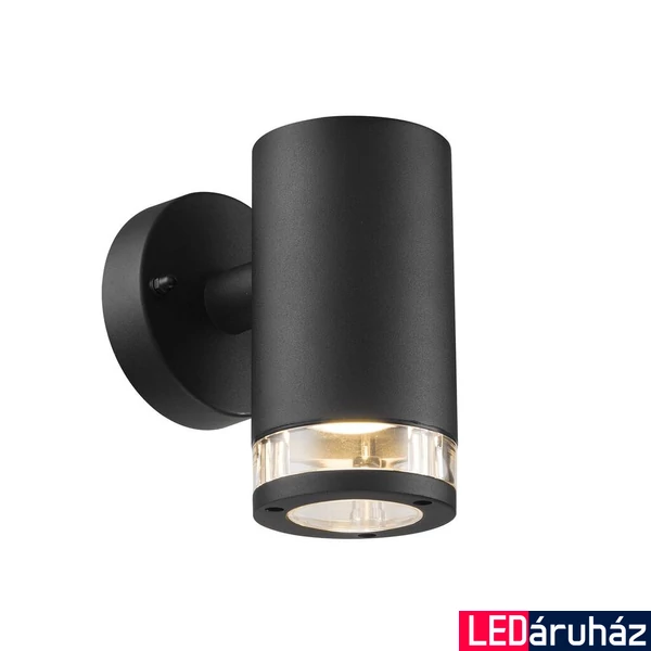 NORDLUX Birk kültéri fali lámpa, fekete, GU10, max. 28W, 45521003