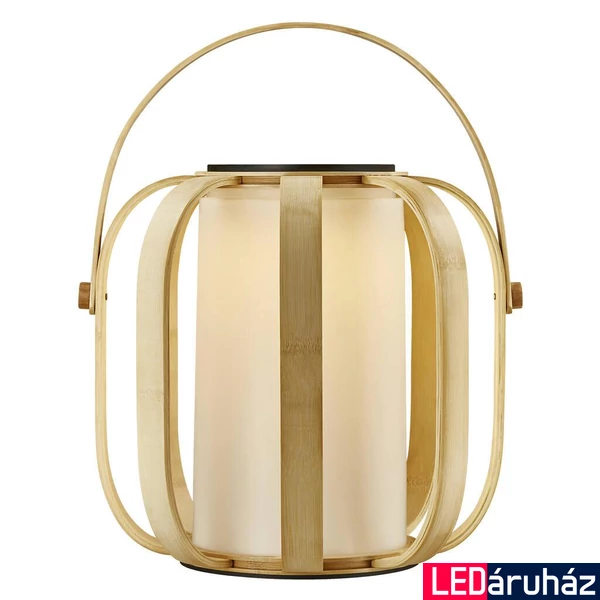 NORDLUX Bob To-Go kültéri asztali lámpa, fa, 2700K melegfehér, SOLAR LED, max. 4, fényforrással, 300 lm, 2118085062