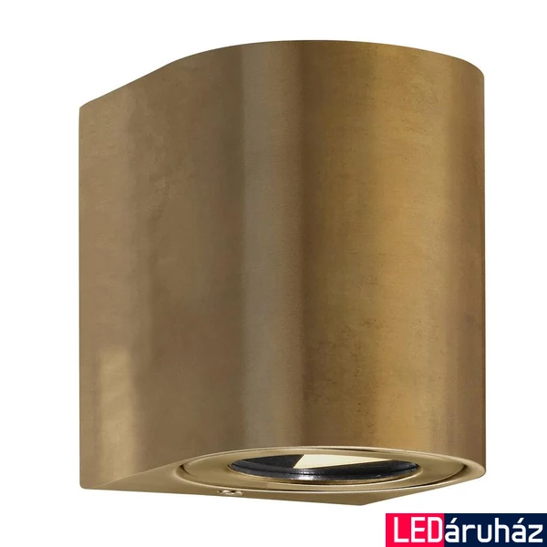 NORDLUX Canto 2 kültéri fali lámpa, réz, 2700K melegfehér, beépített LED, 2X6W , 500 lm, 49701035