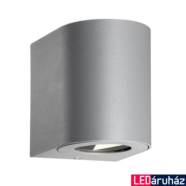 NORDLUX Canto 2 kültéri fali lámpa, szürke, 2700K melegfehér, beépített LED, 2X6W , 500 lm, 49701010