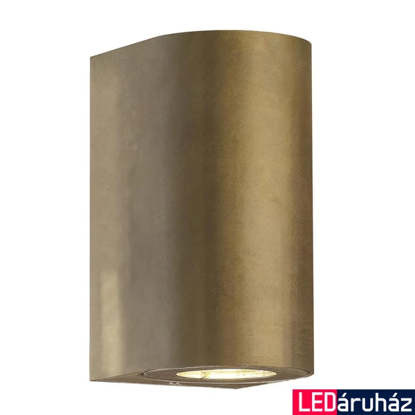 NORDLUX Canto Maxi 2 kültéri fali lámpa, réz, GU10, max. 2X28W, 49721035