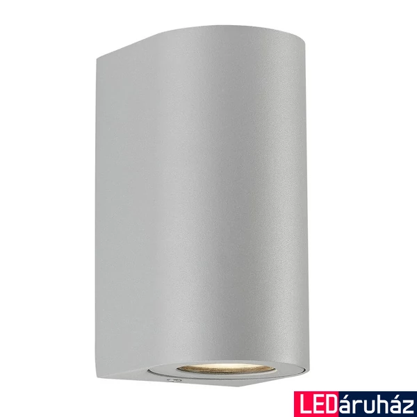 NORDLUX Canto Maxi 2 kültéri fali lámpa, szürke, GU10, max. 2X28W, 49721010