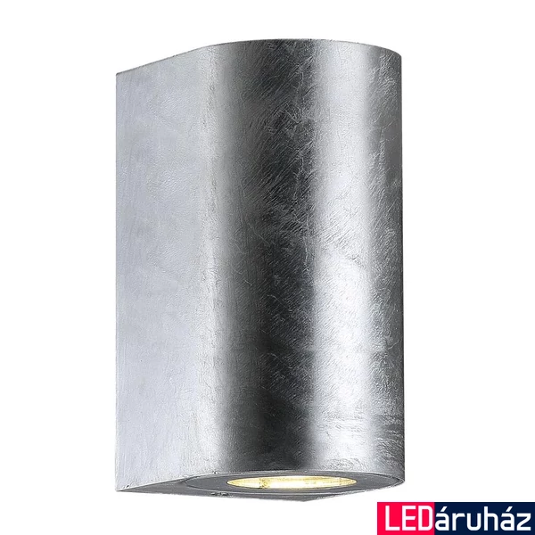 NORDLUX Canto Maxi 2 kültéri fali lámpa, galvanizált, GU10, max. 2X28W, 49721031
