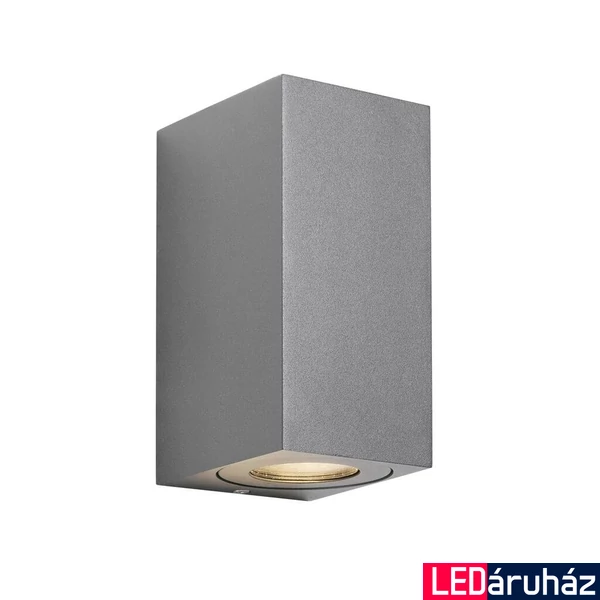 NORDLUX Canto Maxi Kubi 2 kültéri fali lámpa, szürke, GU10, max. 2X28W, 49731010