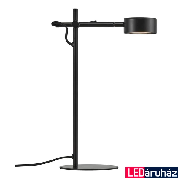 NORDLUX Clyde asztali lámpa, fekete, 2700K melegfehér, beépített LED, 5,5, 350 lm, 8.5cm átmérő, 2010835003