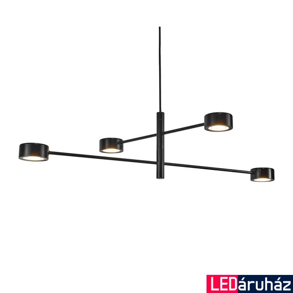 NORDLUX Clyde több ágú függeszték, fekete, 2700K melegfehér, beépített LED, 20, 350 lm, 8.5cm átmérő, 2010803003
