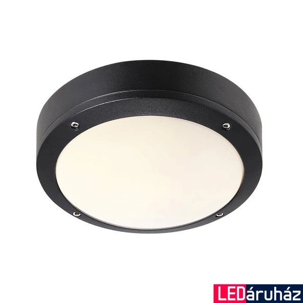 NORDLUX Desi 22 kültéri mennyezeti lámpa, fekete, E27, max. 12W, 22.3cm átmérő, 77636003