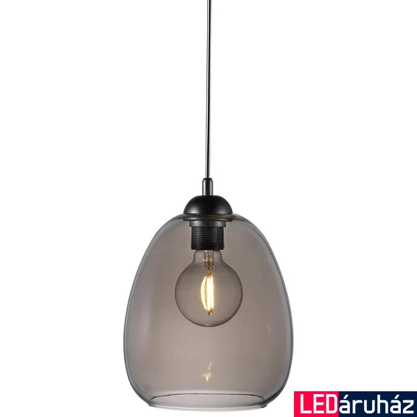 NORDLUX Dillon 1 ágú függeszték, szürke, E27, max. 60W, 20cm átmérő, 46473047