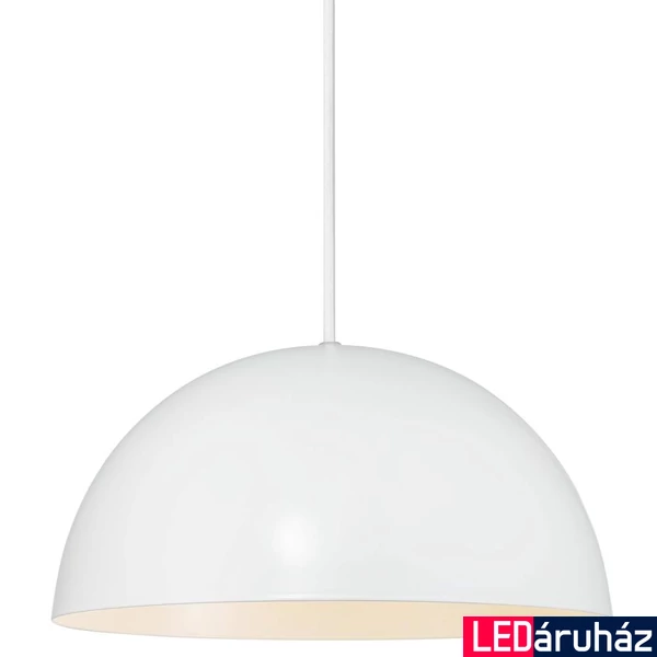 NORDLUX Ellen 30 1 ágú függeszték, fehér, E27, max. 40W, 30cm átmérő, 48563001