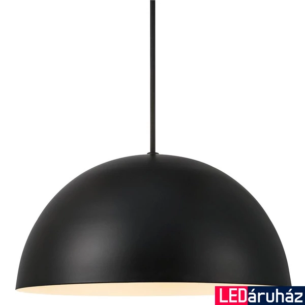 NORDLUX Ellen 30 1 ágú függeszték, fekete, E27, max. 40W, 30cm átmérő, 48563003
