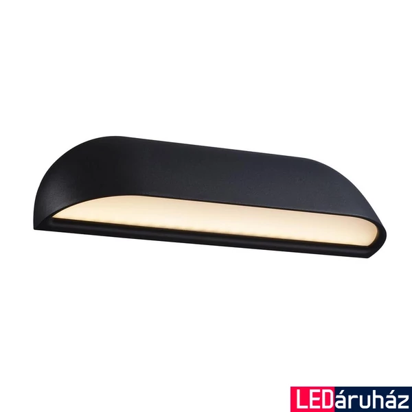 NORDLUX Front 26 kültéri fali lámpa, fekete, 3000K melegfehér, beépített LED, 8W , 650 lm, 84081003