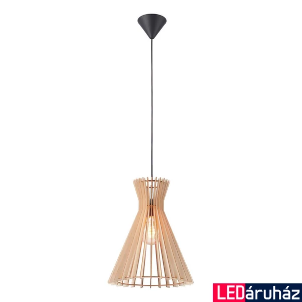 NORDLUX Groa 34 1 ágú függeszték, fa, E27, max. 60W, 34cm átmérő, 2112453014