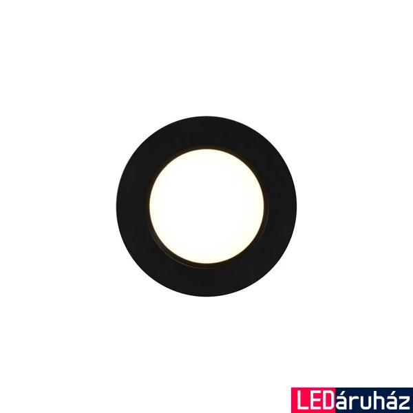 NORDLUX Kitchenio beépíthető lámpa, 3 darabos szett, fekete, beépített LED, 2W, 170 lm, 2015460103