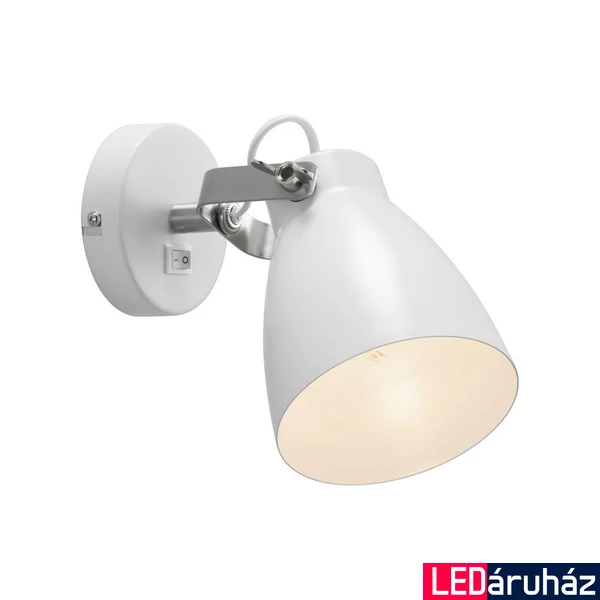 NORDLUX Largo fali lámpa, fehér, E27, max. 25W, 12cm átmérő, 47051001