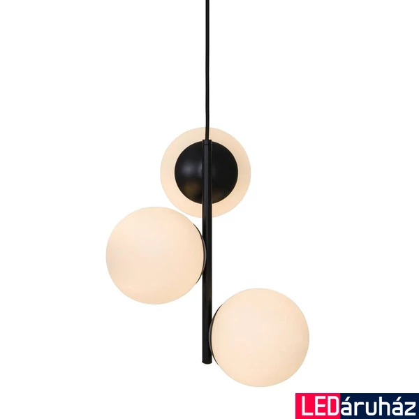 NORDLUX Lilly több ágú függeszték, fekete, E14, max. 3X40W, 15cm átmérő, 48603003