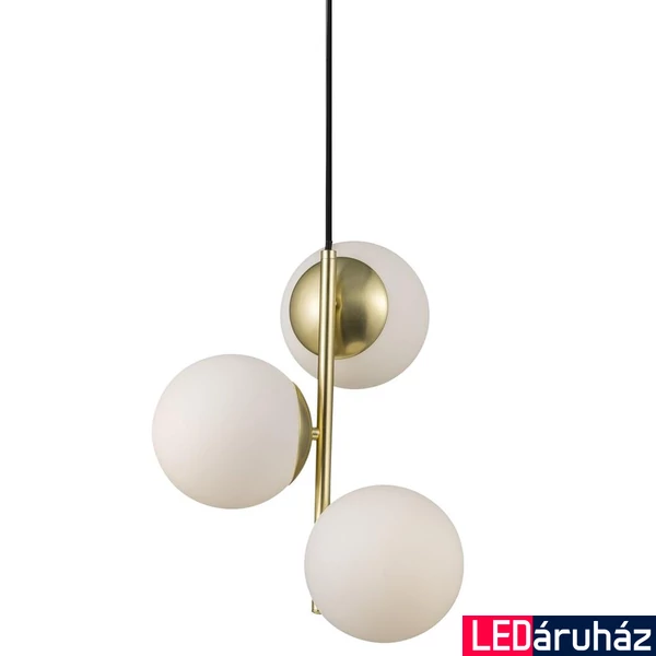 NORDLUX Lilly több ágú függeszték, réz, E14, max. 3X40W, 15cm átmérő, 48603035
