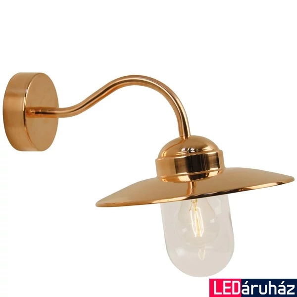 NORDLUX Luxembourg kültéri fali lámpa, réz, E27, max. 60W, 26cm átmérő, 22671030